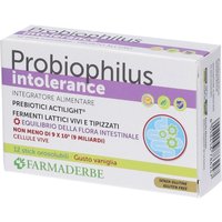 Farmaderbe Probiophilus - Intolerance Integratore Alimentare, 12 stick