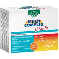 ESI Multicomplex - Vitality Integratore Potassio e Magnesio Gusto Arancia, 24 Bustine