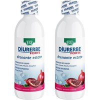 ESI Diurerbe Forte - Drenante Estate Melograno Bipack Integratore Depurativo, 2 x 500ml