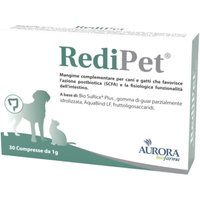 Aurora Biofarma Redipet Mangime Complementare per Cani e Gatti, 30 compresse