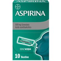 Aspirina in Granuli Senza Acqua Antidolorifico e Antinfiammatorio per Mal di Testa, 10 Bustine