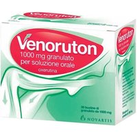 Venoruton 1000mg Oxerutina Trattamento Insufficienza Venosa e Fragilità Capillare, 30 Bustine