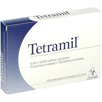 Tetramil 0,3% + 0,05% Collirio Stati Allergici e Infiammatori della Congiuntiva, 10 Contenitori Monodose da 0,5ml