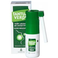 Tantum Verde 0,30% Benzidamina Cloridrato Spray per Mucosa Orale Trattamento di Stati Infiammatori del Cavo Orofaringeo, 15ml
