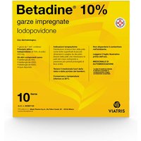 Betadine 10% Garze Impregnate Disinfettanti, 10 Garze
