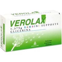 Verolax Bambini 1,375g Glicerina Trattamento Stitichezza, 18 Supposte