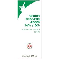 Sodio Fosfato Afom 16%/6% Soluzione Rettale Adulti Trattamento Stitichezza e Svuotamento Intestinale, 120ml
