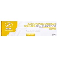 Zolfo E Potassio Carbonato 17% + 8% Unguento per Micosi Psoriasi Dermatiti Seborroiche, 30g