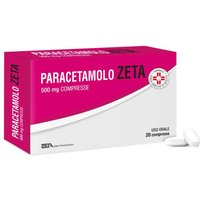 Paracetamolo Zeta 500mg Antipiretico e Analgesico, 20 Compresse