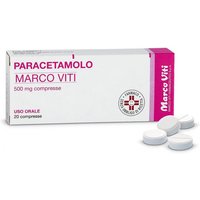 Paracetamolo Mv 500mg Antipiretico e Analgesico, 20 Compresse