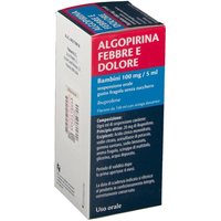 Algopirina Febbre Dolore Bambini 100mg/5ml Ibuprofene Sospensione Orale Gusto Fragola, 150ml
