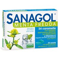 Phyto Garda Sanagol - Menta Fredda Integratore, 24 Caramelle