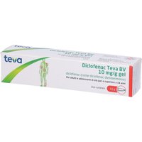 Teva Diclofenac 10 mg/g - Gel antidolorifico diclofenac per i dolori muscolari e articolari, 120 g