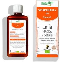 Herbalgem Sportlinfa - Integratore con linfa di betulla per il recupero muscolare, 250 ml