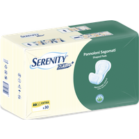 Serenity Pannoloni sagomati Sensitive Extra - Assorbenti per l'incontinenza, 30 pezzi