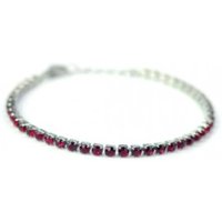 LR Wonder Collana Tennis Acciaio Cristalli Rubino, 1 Pezzo