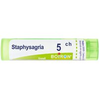 Boiron Staphysagria 5 CH - Rimedio omeopatico lenitivo e antinfiammatorio, 80 granuli da 4 g