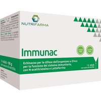 Aqua Viva Immunac - Integratore per le difese immunitarie con zinco ed echinacea, 14 stick