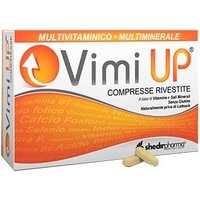 Shedir Pharma Vimi Up - Integratore multivitaminico per difese immunitarie ed energia, 30 compresse