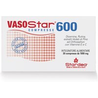 Stardea Vasostar 600 - Integratore diosmina per il microcircolo e il drenaggio, 30 compresse