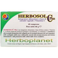 Herboplanet Herbosol C Plus - Integratore alimentare con rosa canina e vitamina C, 60 compresse
