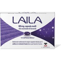 Laila per Ansia Lieve a base di Olio Essenziale di Lavanda, 14 Capsule Molli