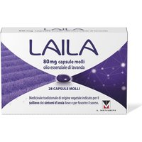 Laila per Ansia Lieve a base di Olio Essenziale di Lavanda, 28 Capsule Molli