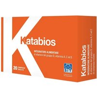Katabios 60+ - Katabios compresse multivitaminiche per l'attività mentale e fisica, 20 compresse