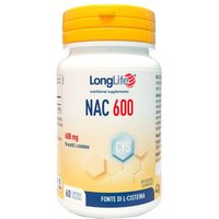 LongLife Nac 600 mg - Integratore antiossidante e mucolitico, 60 capsule