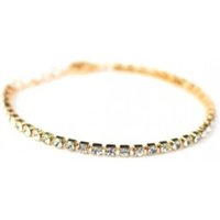 LR Wonder Collana Tennis Dorata Cristalli Diamante, 1 Pezzo