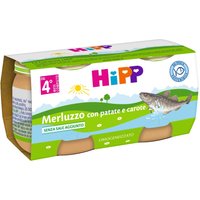HiPP Bio Omogeneizzato Merluzzo Con Patate E Carote 2 X 80 g