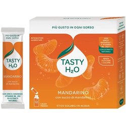 Neavita Tasty H20 Acqua Aromatica Mandarino Bustine Monodose, 12 Stick