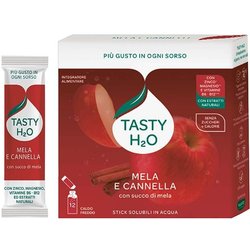 Neavita Tasty H20 Acqua Aromatica Mela E Cannella Bustine Monodose, 12 Stick