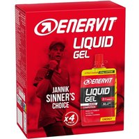 Enervit Sport Gel Energetico Carboidrati e Vitamine Gusto Agrumi, 4 Pezzi