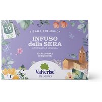 Valverbe Infuso della Sera Bio - Tisana biologica con melissa e lavanda, 20 filtri