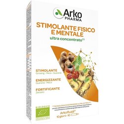 Arkopharma Arkofluidi Stimolante Fisico E Mentale - Integratore Bio Con Ginseng E Maca, 10 Fiale