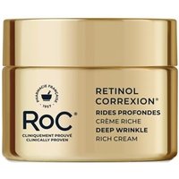 RoC Retinol Correxion crema viso ricca - Crema antirughe profonde con retinolo e ceramidi, 50 ml