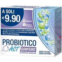 Linea ACT Probiotico ACT Gonfiore Integratore di Probiotici, 10 bustine