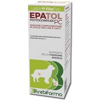 Trebifarma Epatol pc gocce 50g - Mangime complementare per il fegato di cani e gatti, 1 flacone