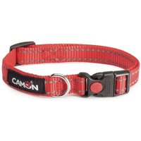 Camon Collare Low Tension Reflex - Un collare Camon rosso per la visibilità, 20 mm x 33/53 cm