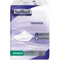 Soffisof Classic Traversa per Incontinenza Assorbenza Super 8 Gocce Misura 60 x 90 cm, 15 Pezzi