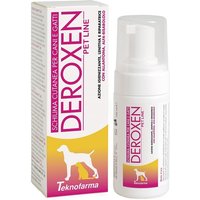 Teknofarma Schiuma Deroxen Pet Line - Detergente igienizzante per cani e gatti, 100 ml