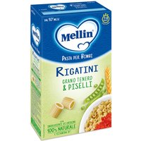 Mellin Pasta Rigatini con Piselli dal 10° mese Ingredienti di origine 100% Naturale e Vitamina B1, 280g