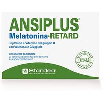 Stardea Ansiplus integratore retard - Integratore per il rilassamento e il sonno, 20 compresse