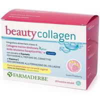 Farmaderbe Collagen Beauty - Integratore Alimentare per la Pelle, 18 bustine
