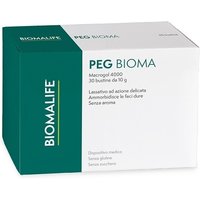 Unifarco Pegbioma 30 bustine - Polvere lassativa al macrogol per la stitichezza, 10 g