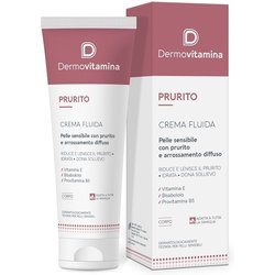 Dermovitamina Prurito Crema Fluida - Sollievo Rapido per Prurito Cutaneo - Efficace su Dermatite, Punture d’Insetto, Eruzioni Cutanee - Rapido Sollievo - Senza Cortisone - Adatto a Bambini - 150ml