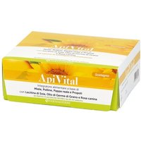 Farmaderbe Apivital Integratore Ricostituente con Pappa Reale Polline e Rosa Canina, 30 Stick da 20ml