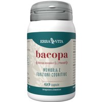 Erba Vita Monoplanta - Bacopa Integratore Memoria e Funzioni Cognitive, 60 Capsule
