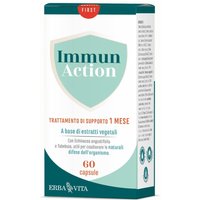 Erba Vita Immun Action Integratore Sistema Immunitario e Ricostituente, 60 Capsule